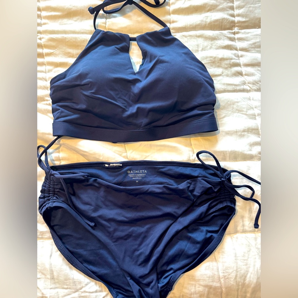 Athleta Women's Deep Blue Bikini Set